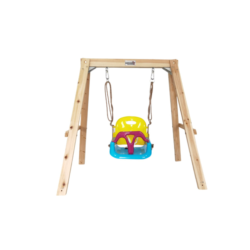 Dynamic Sports Growing Giraffe Wooden Swing Set LK77 - Colorland Toys