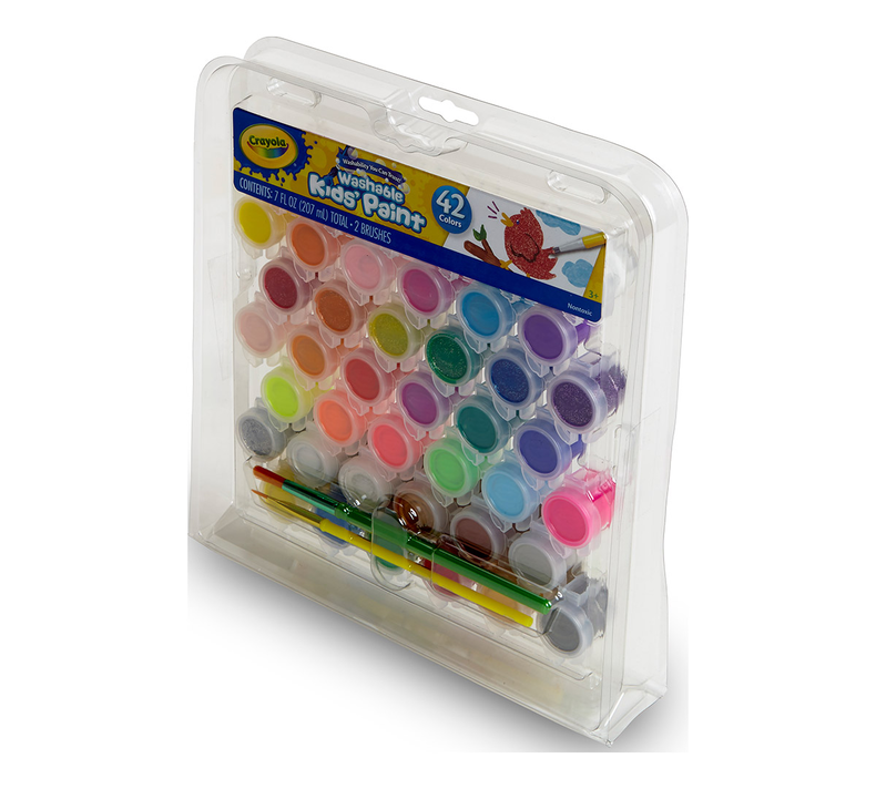 Crayola Washable Kids Paint - Paint Pot Set of 42 CY04-0157 - Colorland Toys