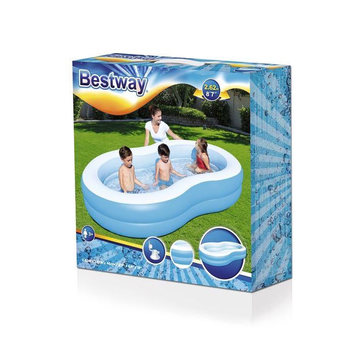 Bestway The Big Lagoon Family Pool 87x62x18 inch 54117 - Colorland Toys