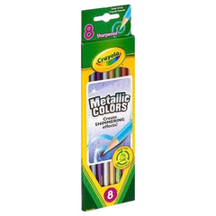 Crayola 8 Metallic Colored Pencils 68-3708 - Colorland Toys