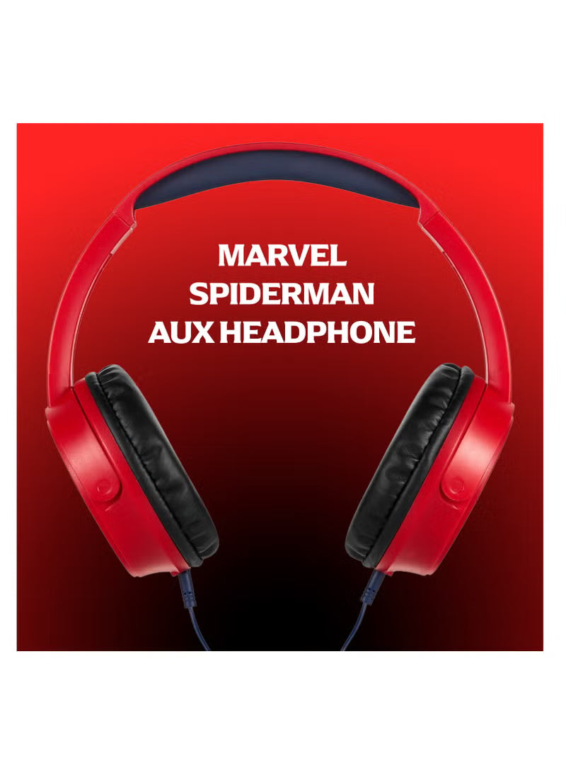 Marvel Spider-Man Auxiliary Headphones With Stickers MV-6513-SM3 - Colorland Toys