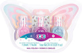 3C4G Butterfly Nail Polish & Nail Stickers 3 - Pack 10043 - Colorland Toys
