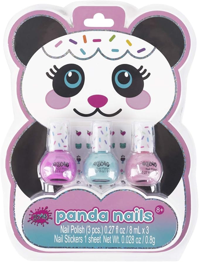 3C4G Panda Nail Polish 3pcs 43281 - Colorland Toys