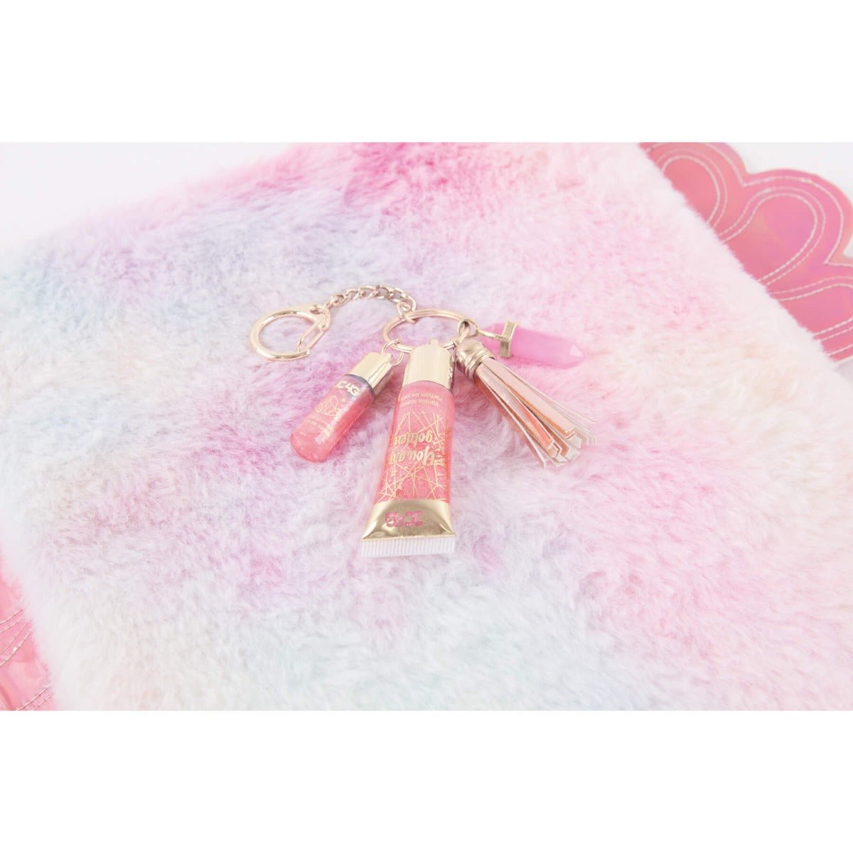 3C4G Pink & Gold Keychain Lip Gloss 10017 - Colorland Toys