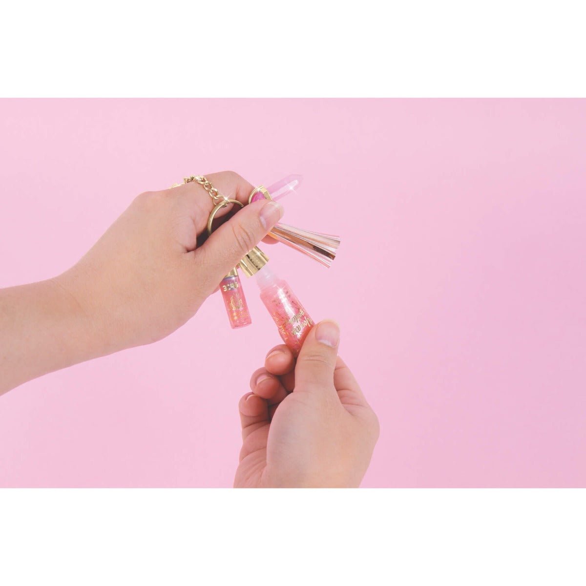 3C4G Pink & Gold Keychain Lip Gloss 10017 - Colorland Toys