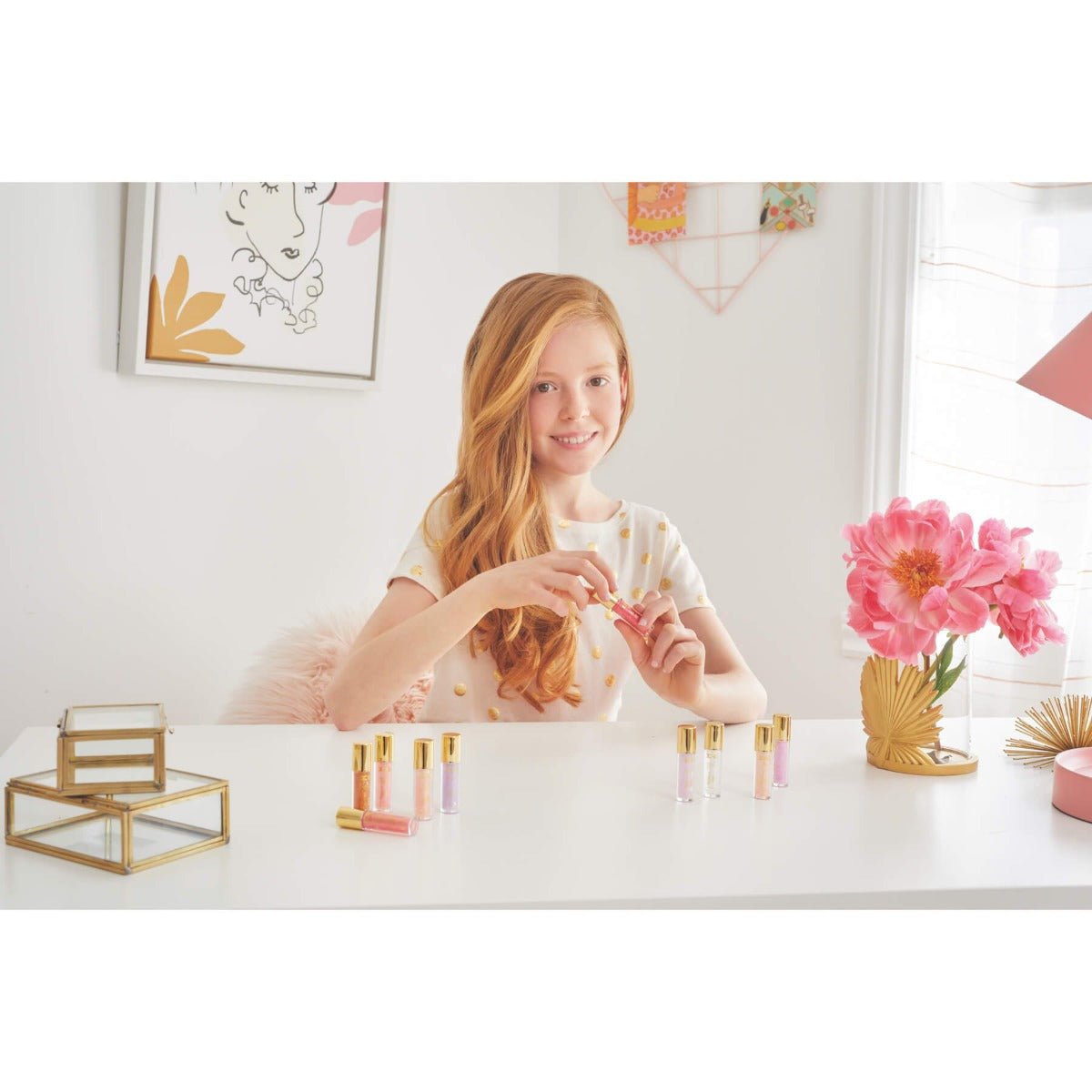 3C4G Pink & Gold Lip Gloss 10 - Pack 10018 - Colorland Toys