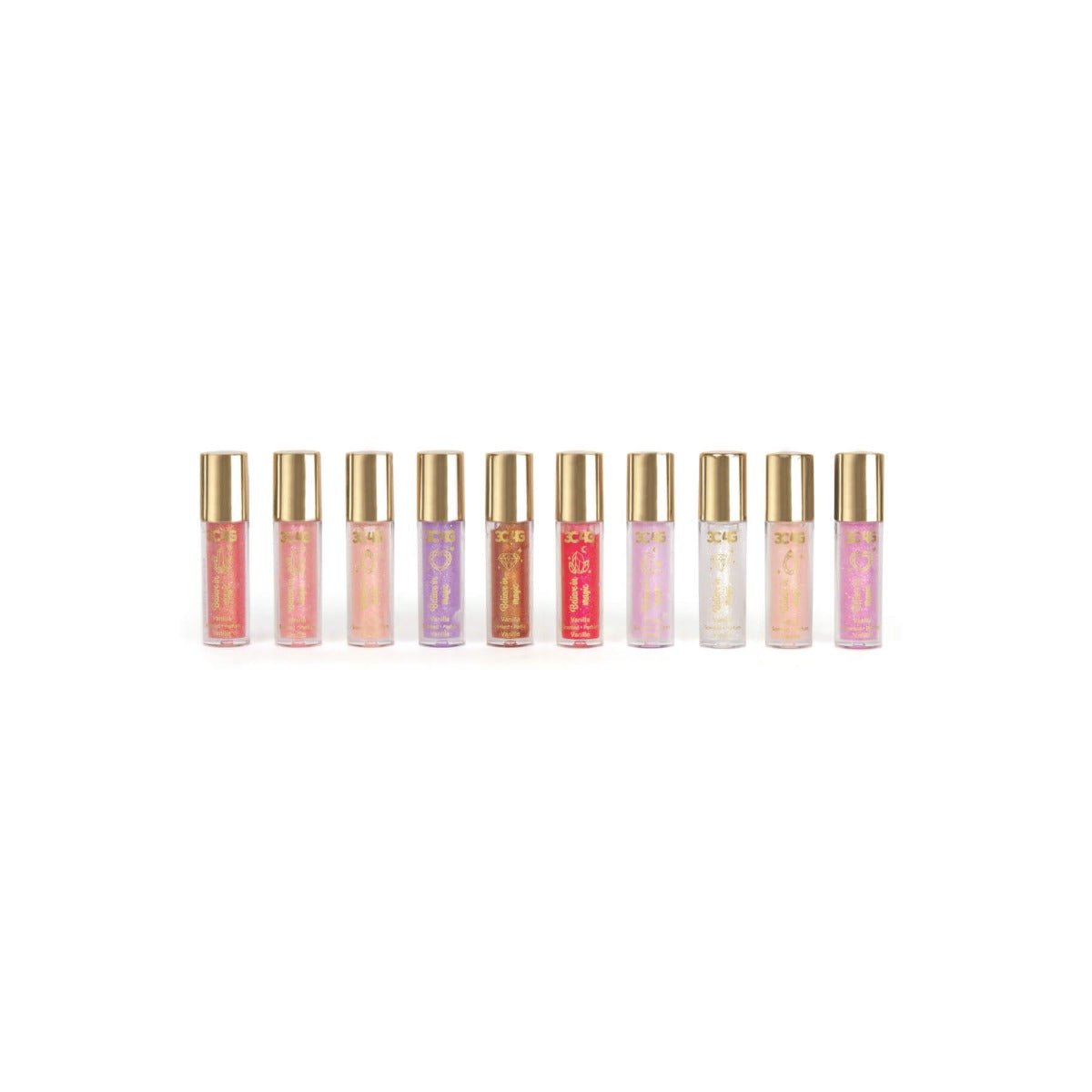 3C4G Pink & Gold Lip Gloss 10 - Pack 10018 - Colorland Toys