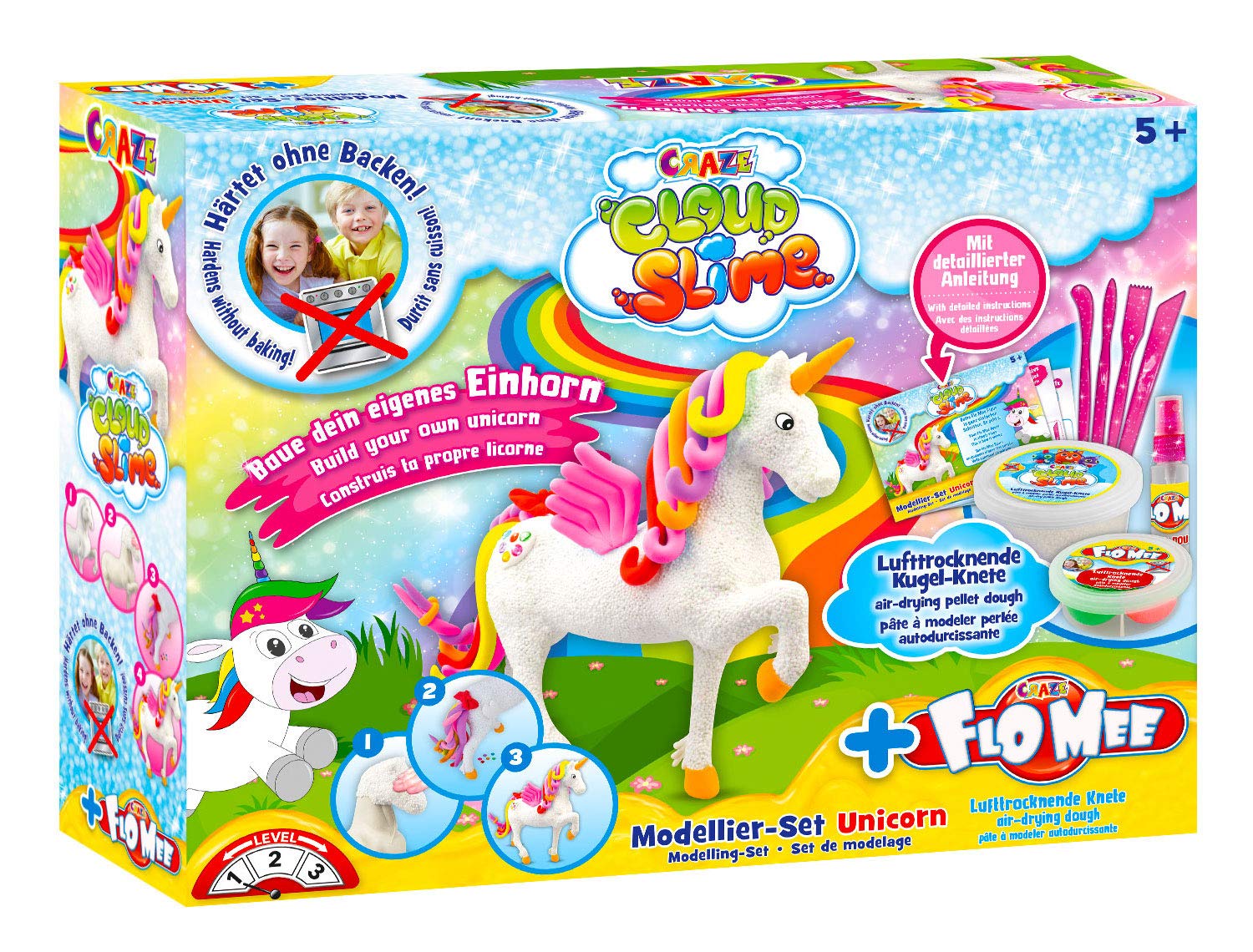 CRAZE Cloud Slime meets Flo mee Unicorn Set 15759 - Colorland Toys