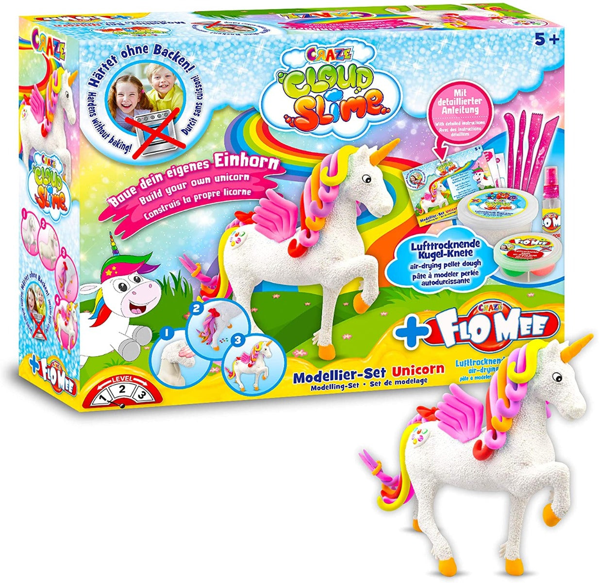 CRAZE Cloud Slime meets Flo mee Unicorn Set 15759 - Colorland Toys