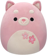 Squishmallow Sakura Setude Shiba With Flowers Plush 12inch
