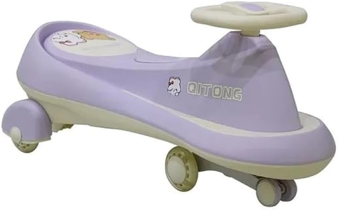Qitong Lovable Swing Car With Music Purple MN069 - Colorland Toys