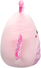 Squishmallow Velvet Mogo The Light Pink Butterfly Plush 12inch