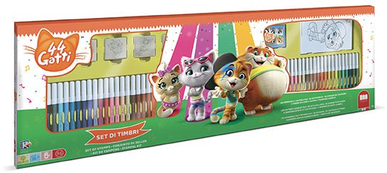 44 Cats Coloring Markers Felt Tip Pens 60pcs 189867 - Colorland Toys