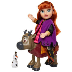 Disney Frozen II Anna Doll And Sven Travel Doll 207164 - Colorland Toys