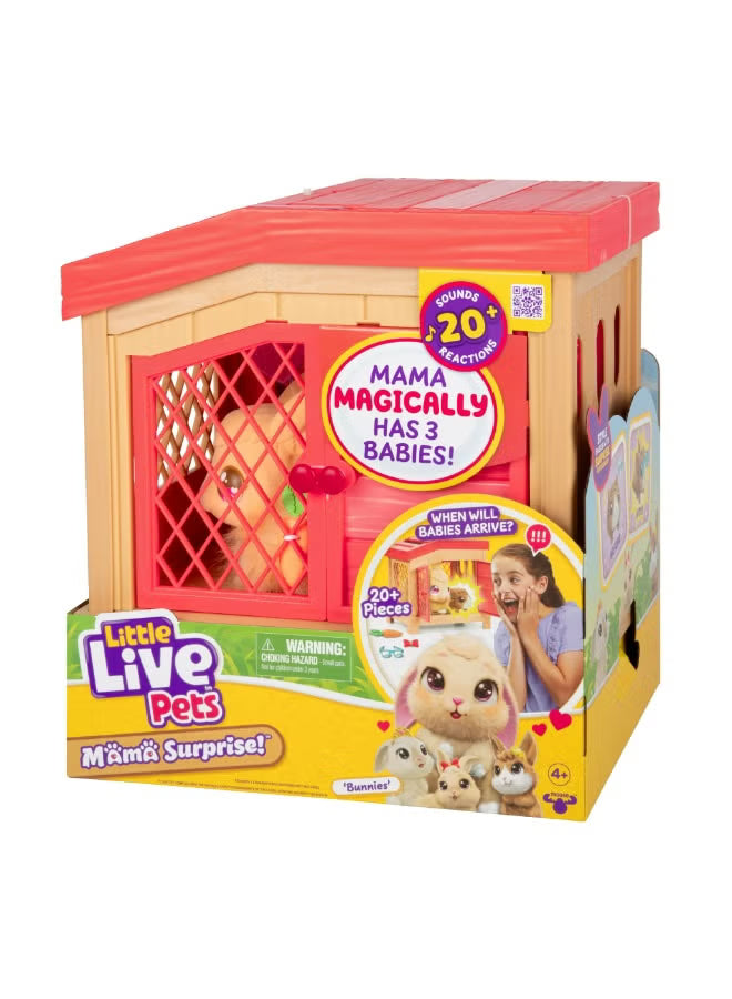 Little Live Pets Mama Surprise Rabbit In Cage 26761 - Colorland Toys