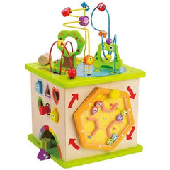 Hape Country Critters Wooden Activity Play Cube - Colorland Toys