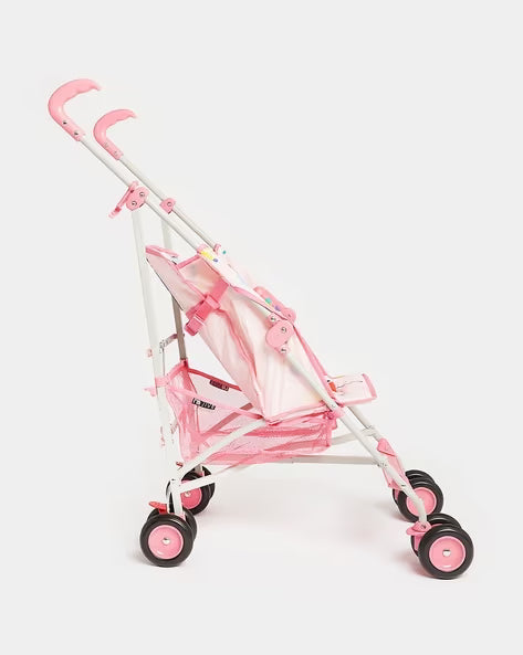Dolls World Deluxe 4 Wheel Folding Stroller 78700 - Colorland Toys