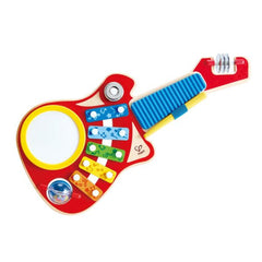 Hape - 6-in-1 Wooden Guitar-Shaped Music Maker Toy - Colorland Toys