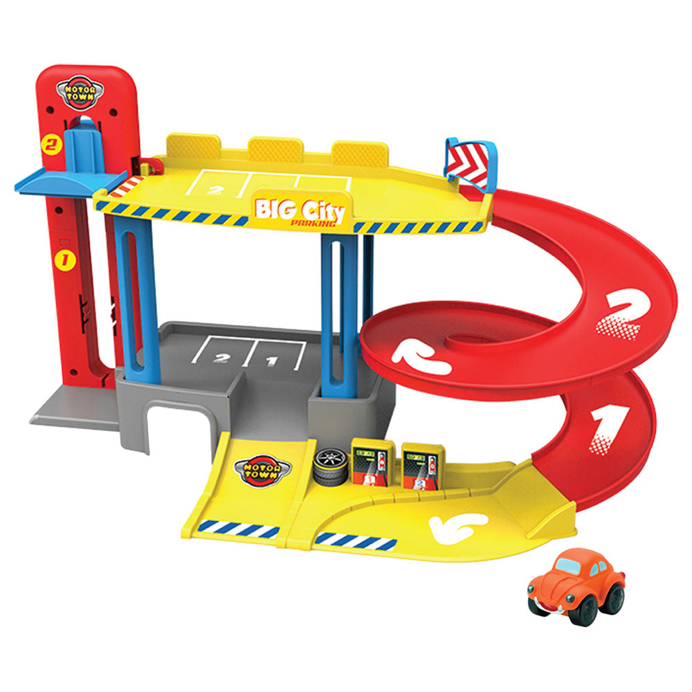 Motor Town City Garage With 1 Car 113453 - Colorland Toys