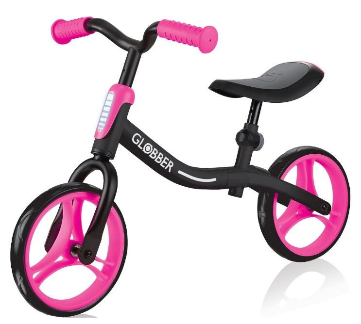 Globber Go Balance Bike Black Neon Pink 610-132 - Colorland Toys