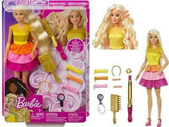Barbie Ultimate Curls Doll With Hair Accessories Playset GBK24 - Colorland Toys