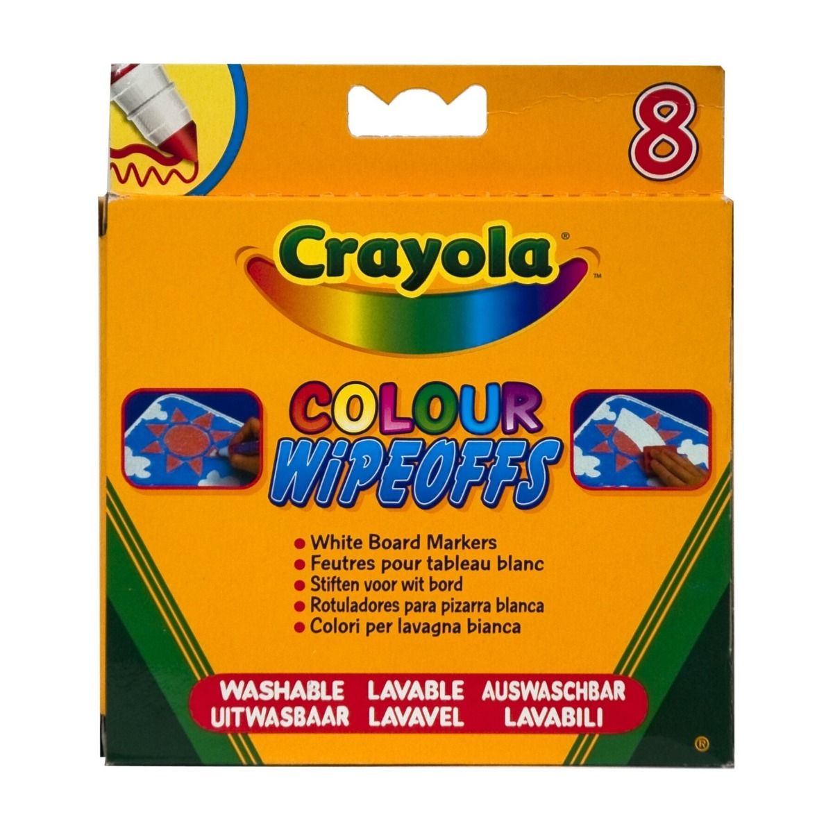 Crayola Creations 8 Whiteboard Color Wipeoff Pens CY038223 - Colorland Toys