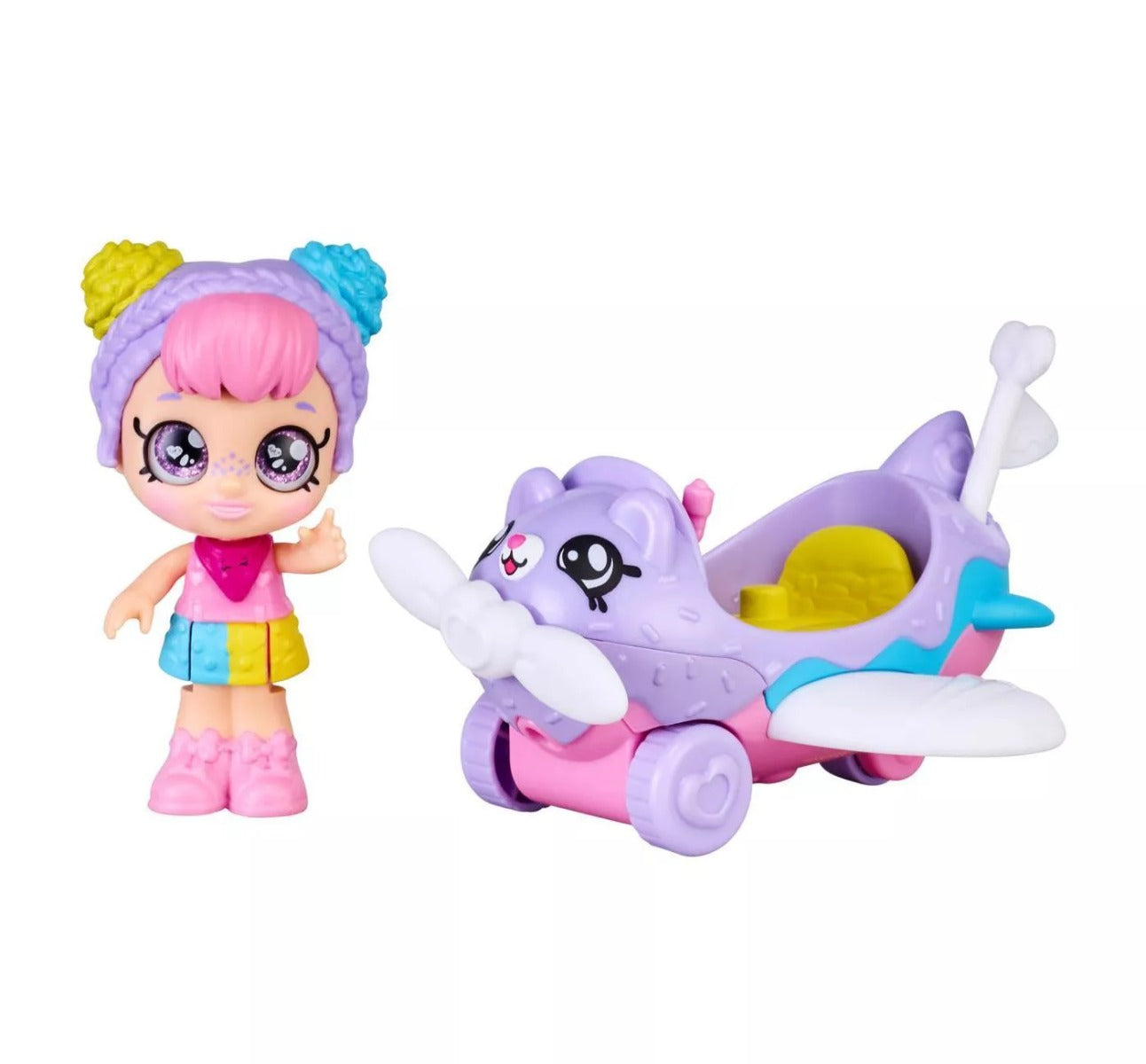 Kindi Kids Minis Rainbow Kates Airplane 50083 - Colorland Toys
