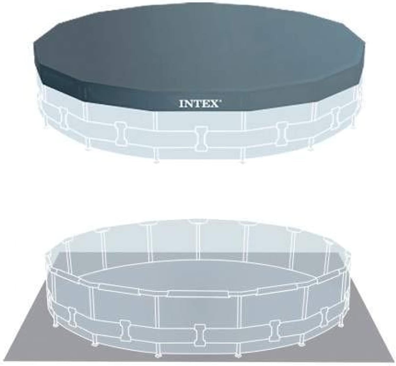 Intex Prism Frame Round Above Ground Pool 427x107cm 26720 - Colorland Toys