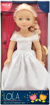 Dolls World Lola 14inch Fashion Doll  Moving Arms And Legs 78250 - Colorland Toys