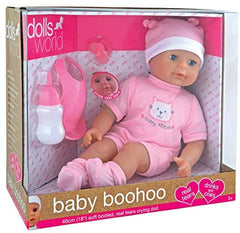 Dolls World Baby BooHoo Doll Pink 8130 - Colorland Toys