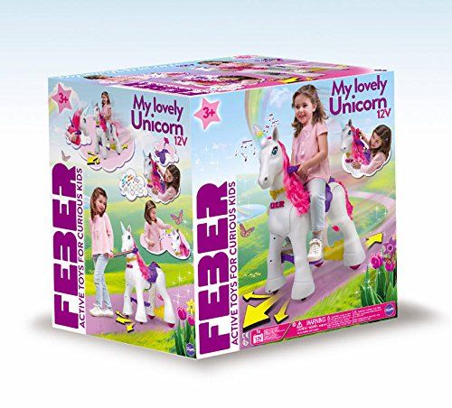 Feber My Lovely Unicorn 12V Battery Powered Ride On 800011870 - Colorland Toys