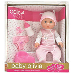 Dolls World Baby Olivia Doll - 8818 - Colorland Toys