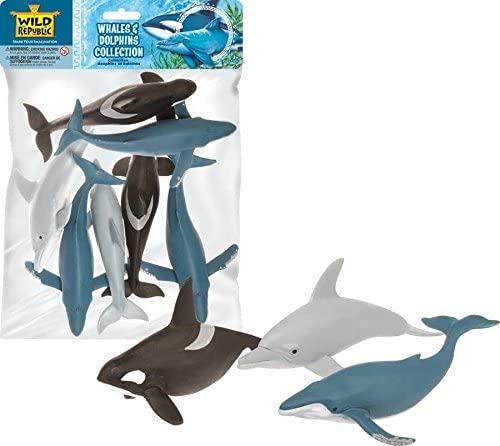 Wild Republic Polybag Whales & Dolphin 7pcs Figures - Colorland Toys