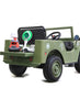 Kids Military Mini Willy Jeep Ride-On Dark Green 12V 2M DM103 - Colorland Toys