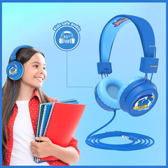 Booma Beats Wired Headphones (Blue)