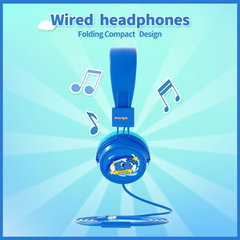 Booma Beats Wired Headphones (Blue)