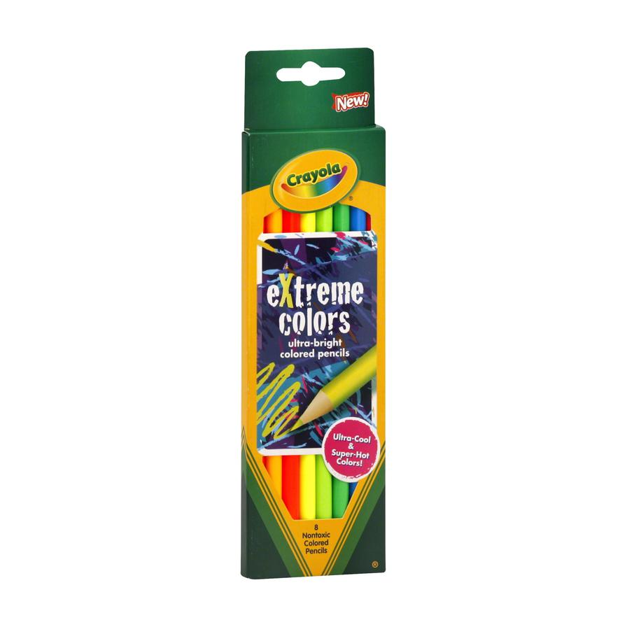Crayola Extreme Colors Pencil Set 8 Pieces 68-1120 - Colorland Toys