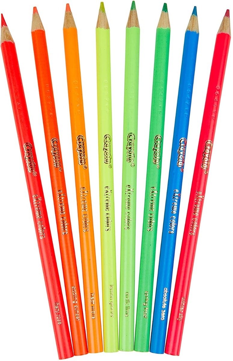 Crayola Extreme Colors Pencil Set 8 Pieces 68-1120 - Colorland Toys