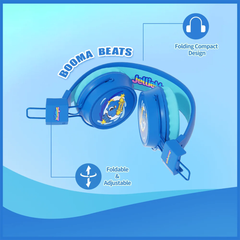 Booma Beats Wired Headphones (Blue)