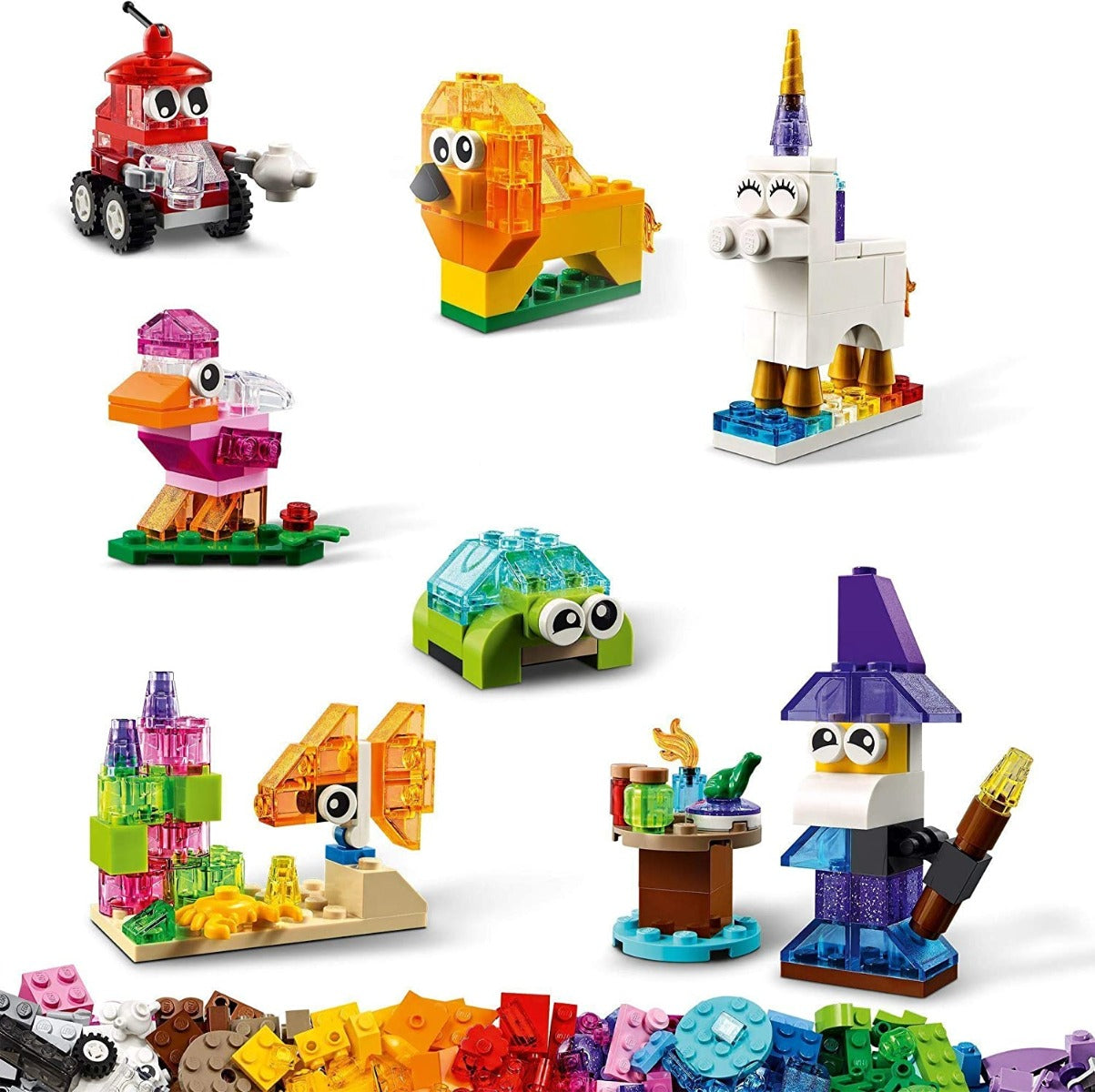 LEGO Classic Creative Transparent Bricks 11013 - Colorland Toys