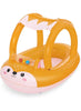 Bestway Friendly Fox Inflatable Baby Boat with Sunshade 94cm x 66cm 34168 - Colorland Toys