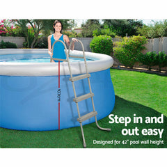 Bestway Above Ground Pool Ladder with Removable Steps 42 inch 58335 - Colorland Toys