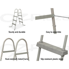 Bestway Above Ground Pool Ladder with Removable Steps 42 inch 58335 - Colorland Toys