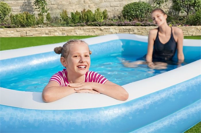Bestway Rectangular Inflatable Family Pool 10x6x18 inch 54150 - Colorland Toys