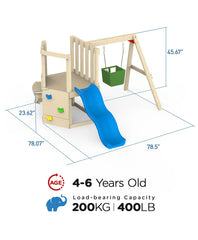 Dynamic Sports Arabian Fox Wooden Swing Set DS-137