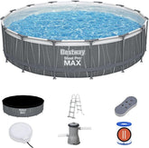 Bestway Steel Pro Max Led 15x42 Round Pool Set 4.57m x 1.07m 561GD - Colorland Toys