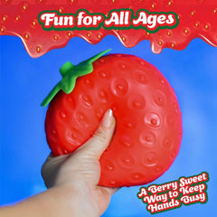 Squishy Squeeeeze Strawberry Scented 12cm Sensory Toy