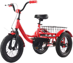 Bosheng Tricycle With Basket 12 Inch Red MN011 - Colorland Toys