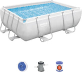 Bestway Power Steel Rectangular Frame Pool 2.82mx1.96mx84cm 56629