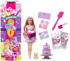 Barbie Party Unboxed Reveal - Blonde JFG70 - Colorland Toys